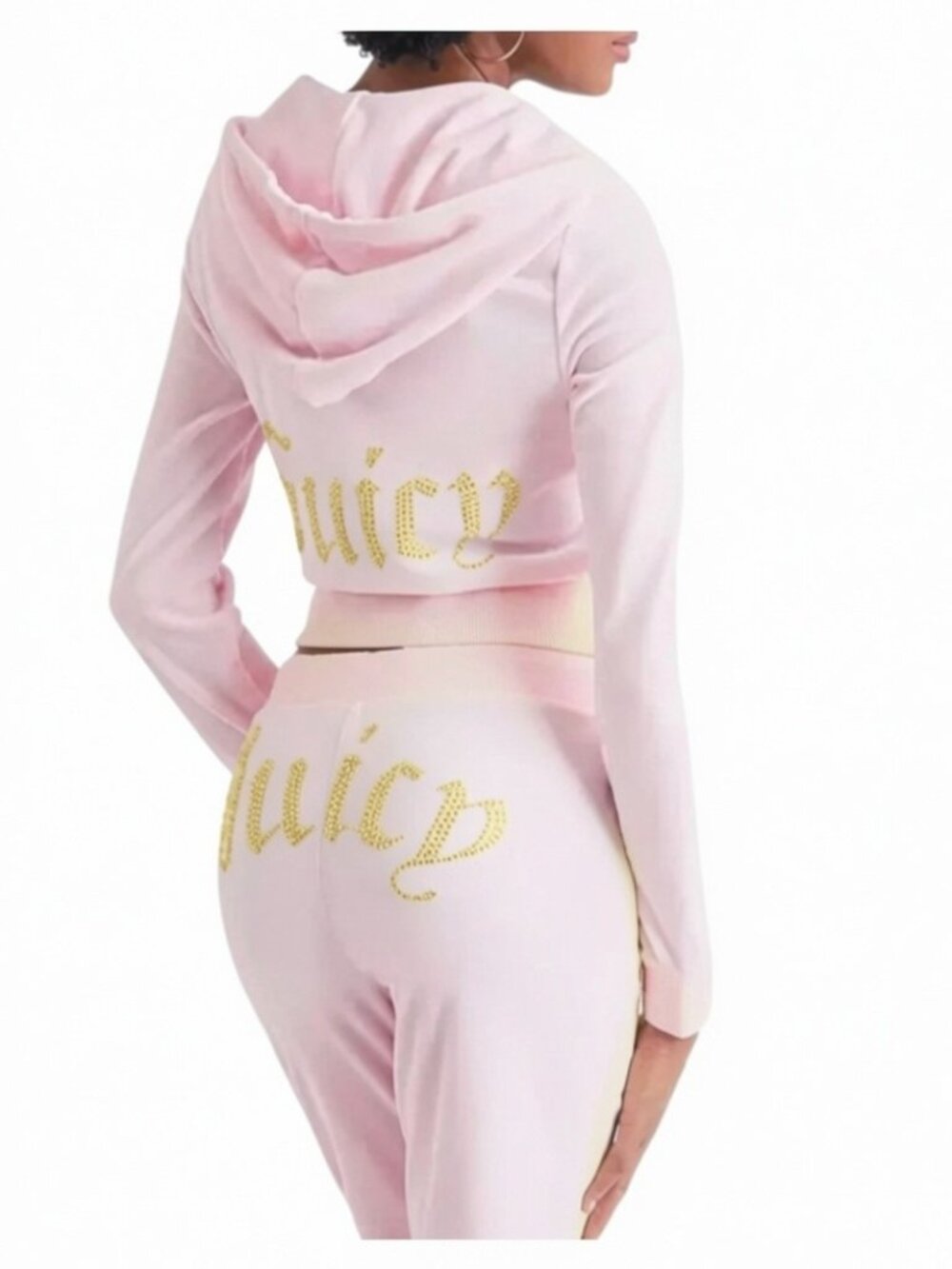💖 New With Tags Juicy Couture Velour Tracksuit Set – Soft Glow Pink –Size Large